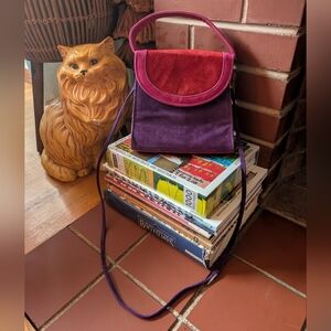 Vintage Pink&Red&Purple Velvet Mini Box Bag Valentine's Day❤️💜